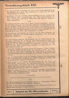 Verordnungsblatt des Reichsstudentenführers 19420115 Seite: 76