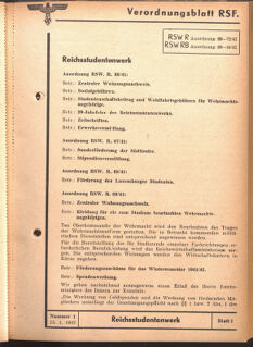 Verordnungsblatt des Reichsstudentenführers 19420115 Seite: 83