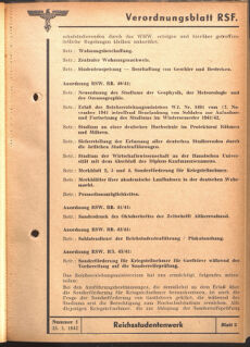 Verordnungsblatt des Reichsstudentenführers 19420115 Seite: 85