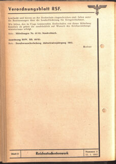 Verordnungsblatt des Reichsstudentenführers 19420115 Seite: 86