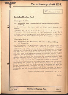 Verordnungsblatt des Reichsstudentenführers 19420305 Seite: 33