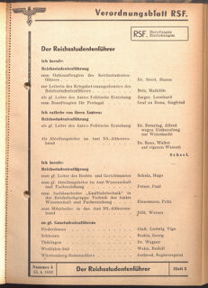 Verordnungsblatt des Reichsstudentenführers 19420415 Seite: 1