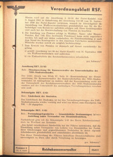 Verordnungsblatt des Reichsstudentenführers 19420415 Seite: 21