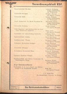 Verordnungsblatt des Reichsstudentenführers 19420415 Seite: 5