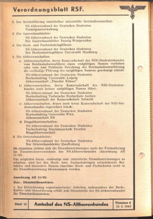 Verordnungsblatt des Reichsstudentenführers 19420415 Seite: 54