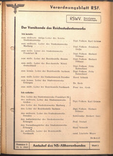 Verordnungsblatt des Reichsstudentenführers 19420515 Seite: 103