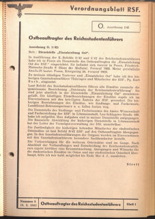 Verordnungsblatt des Reichsstudentenführers 19420515 Seite: 17