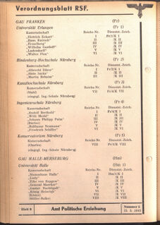 Verordnungsblatt des Reichsstudentenführers 19420515 Seite: 36