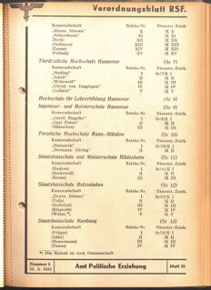 Verordnungsblatt des Reichsstudentenführers 19420515 Seite: 59