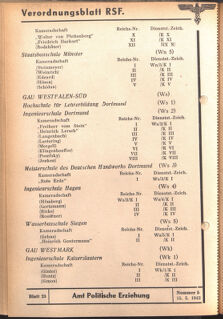 Verordnungsblatt des Reichsstudentenführers 19420515 Seite: 64