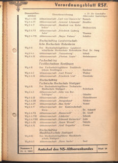 Verordnungsblatt des Reichsstudentenführers 19420515 Seite: 99