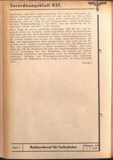 Verordnungsblatt des Reichsstudentenführers 19420701 Seite: 14