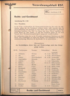 Verordnungsblatt des Reichsstudentenführers 19420701 Seite: 21