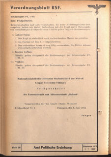 Verordnungsblatt des Reichsstudentenführers 19420701 Seite: 30