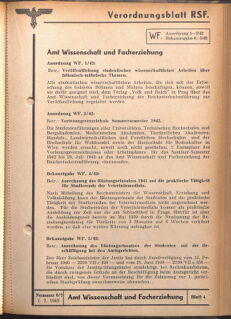 Verordnungsblatt des Reichsstudentenführers 19420701 Seite: 31