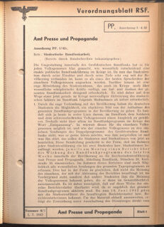 Verordnungsblatt des Reichsstudentenführers 19420701 Seite: 33