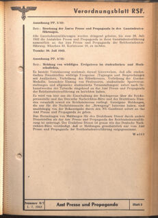 Verordnungsblatt des Reichsstudentenführers 19420701 Seite: 35