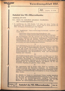 Verordnungsblatt des Reichsstudentenführers 19420701 Seite: 39