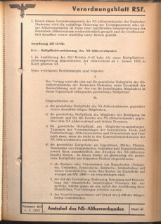 Verordnungsblatt des Reichsstudentenführers 19420701 Seite: 41