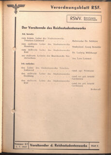 Verordnungsblatt des Reichsstudentenführers 19420701 Seite: 45