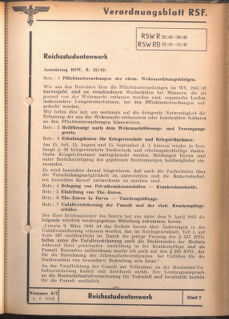 Verordnungsblatt des Reichsstudentenführers 19420701 Seite: 49