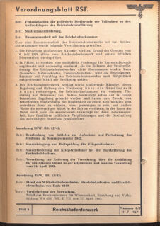 Verordnungsblatt des Reichsstudentenführers 19420701 Seite: 52