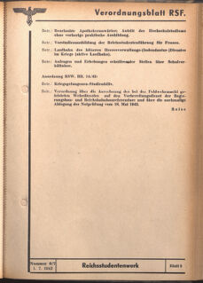 Verordnungsblatt des Reichsstudentenführers 19420701 Seite: 53