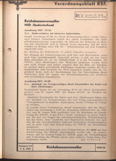 Verordnungsblatt des Reichsstudentenführers 19420901 Seite: 13