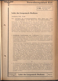 Verordnungsblatt des Reichsstudentenführers 19420901 Seite: 19