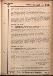 Verordnungsblatt des Reichsstudentenführers 19420901 Seite: 23