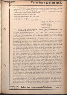 Verordnungsblatt des Reichsstudentenführers 19420901 Seite: 25