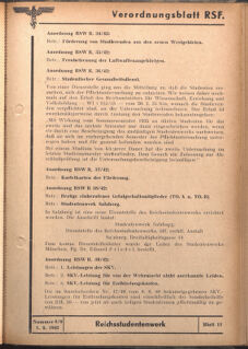 Verordnungsblatt des Reichsstudentenführers 19420901 Seite: 49