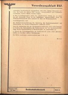 Verordnungsblatt des Reichsstudentenführers 19420901 Seite: 51