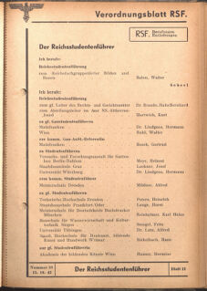 Verordnungsblatt des Reichsstudentenführers 19421015 Seite: 1