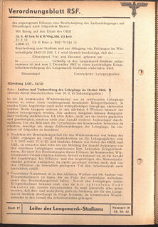 Verordnungsblatt des Reichsstudentenführers 19421015 Seite: 22