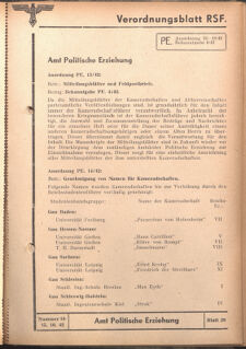 Verordnungsblatt des Reichsstudentenführers 19421015 Seite: 27