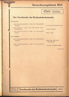 Verordnungsblatt des Reichsstudentenführers 19421015 Seite: 37