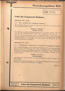 Verordnungsblatt des Reichsstudentenführers 19421201 Seite: 17