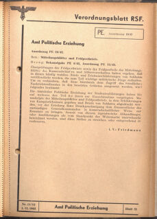 Verordnungsblatt des Reichsstudentenführers 19421201 Seite: 21