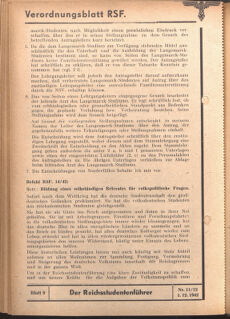 Verordnungsblatt des Reichsstudentenführers 19421201 Seite: 4