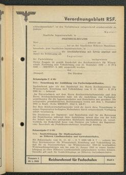 Verordnungsblatt des Reichsstudentenführers 19430130 Seite: 23