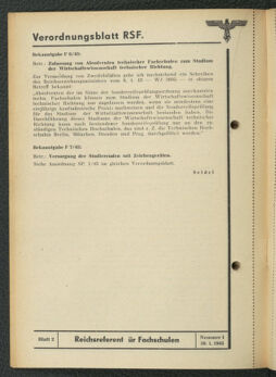 Verordnungsblatt des Reichsstudentenführers 19430130 Seite: 24