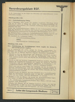 Verordnungsblatt des Reichsstudentenführers 19430130 Seite: 30