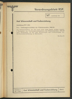 Verordnungsblatt des Reichsstudentenführers 19430130 Seite: 39