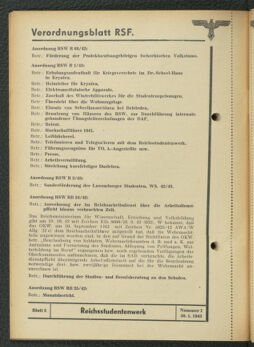 Verordnungsblatt des Reichsstudentenführers 19430130 Seite: 52