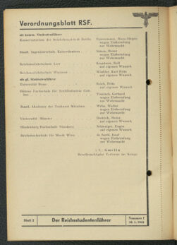 Verordnungsblatt des Reichsstudentenführers 19430130 Seite: 6