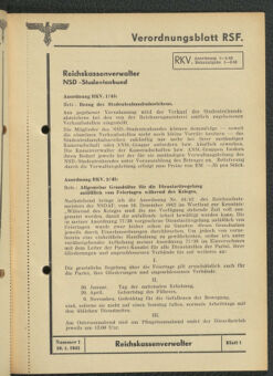 Verordnungsblatt des Reichsstudentenführers 19430130 Seite: 9