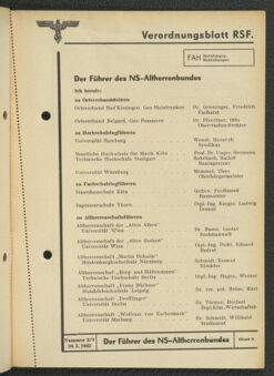 Verordnungsblatt des Reichsstudentenführers 19430310 Seite: 11