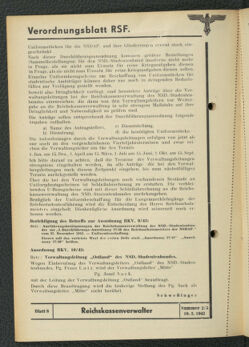 Verordnungsblatt des Reichsstudentenführers 19430310 Seite: 20