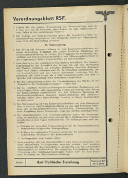 Verordnungsblatt des Reichsstudentenführers 19430310 Seite: 24